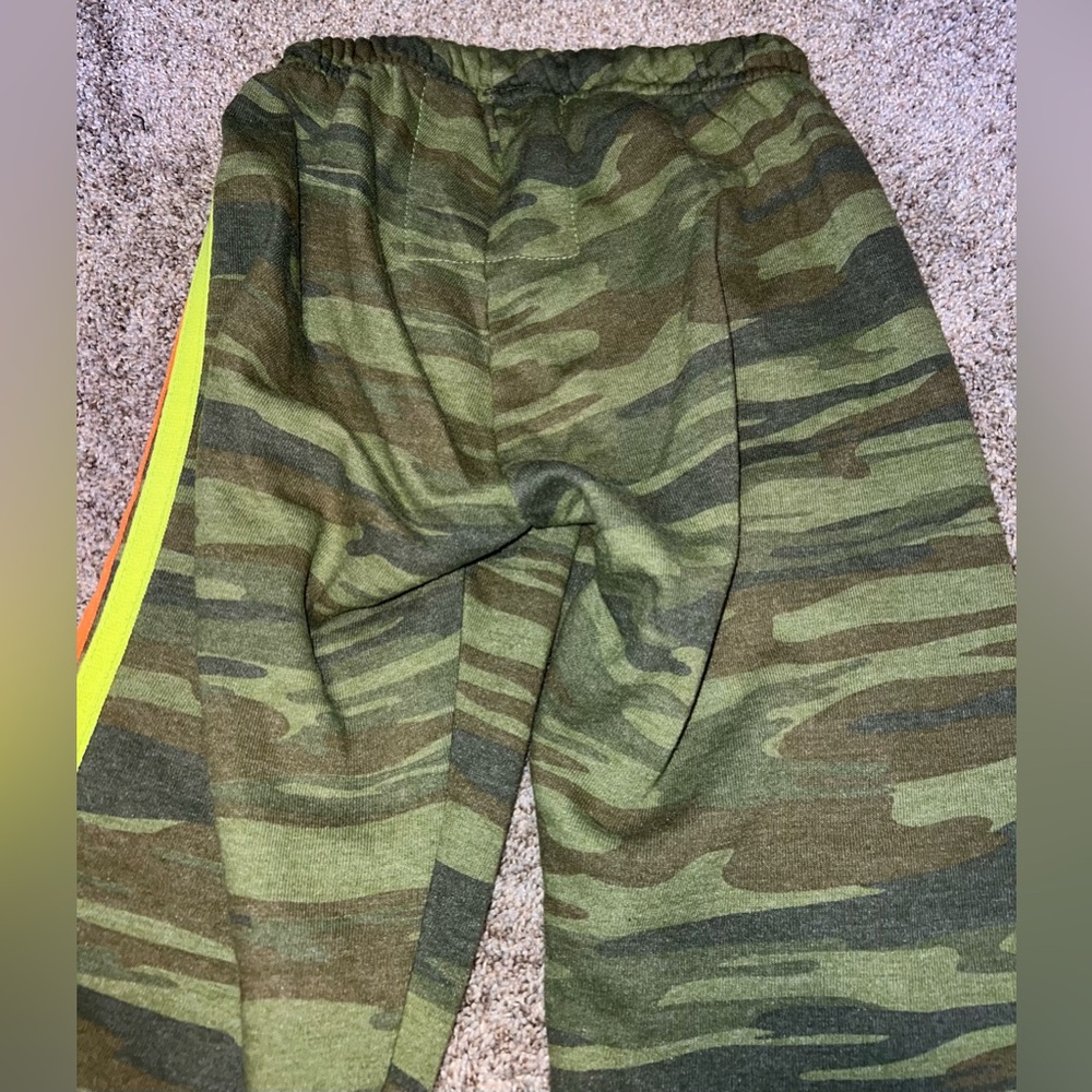 Aviator Nation 4 Stripe Sweatpants Camo / Neon Size XS - Picture 6 of 13